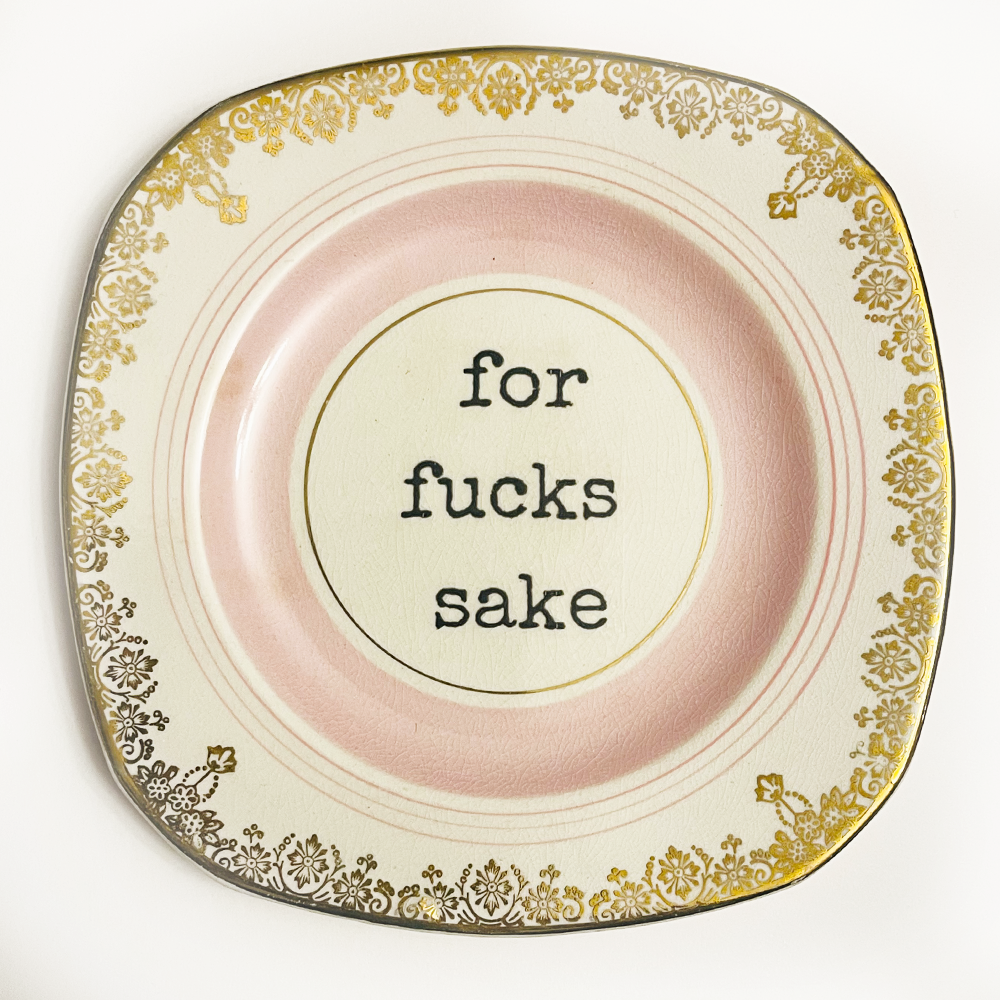 For Fucks Sake Pretty In Pink | Upcycled China | Philina Den Dulk