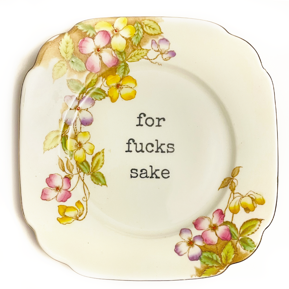 For Fucks Sake Summer Blooms | Upcycled China | Philina Den Dulk