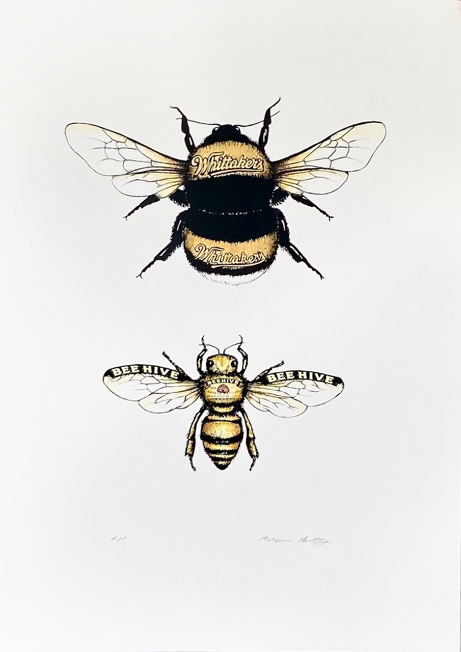 Honeybee and Bumblebee