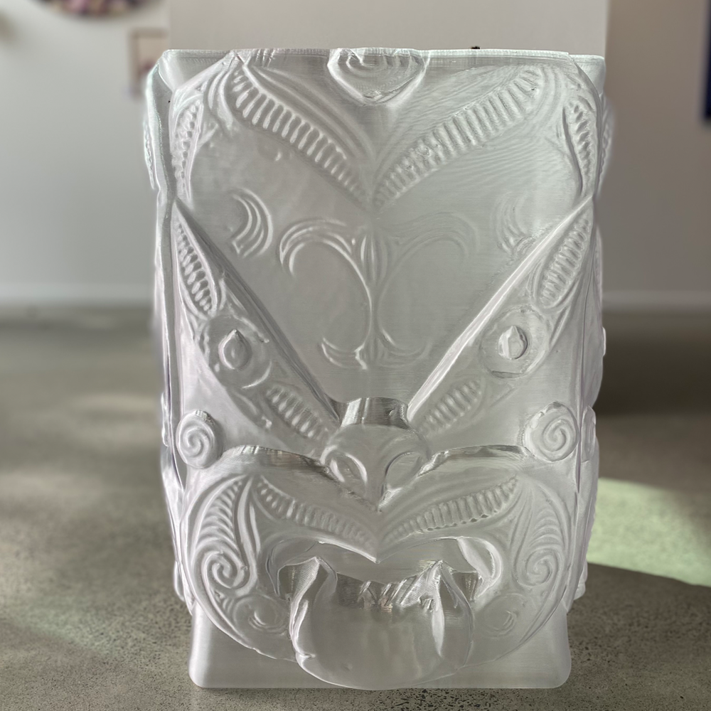 Wheku Side Table Paora Tiatoa 3D Printed from recycled plastic