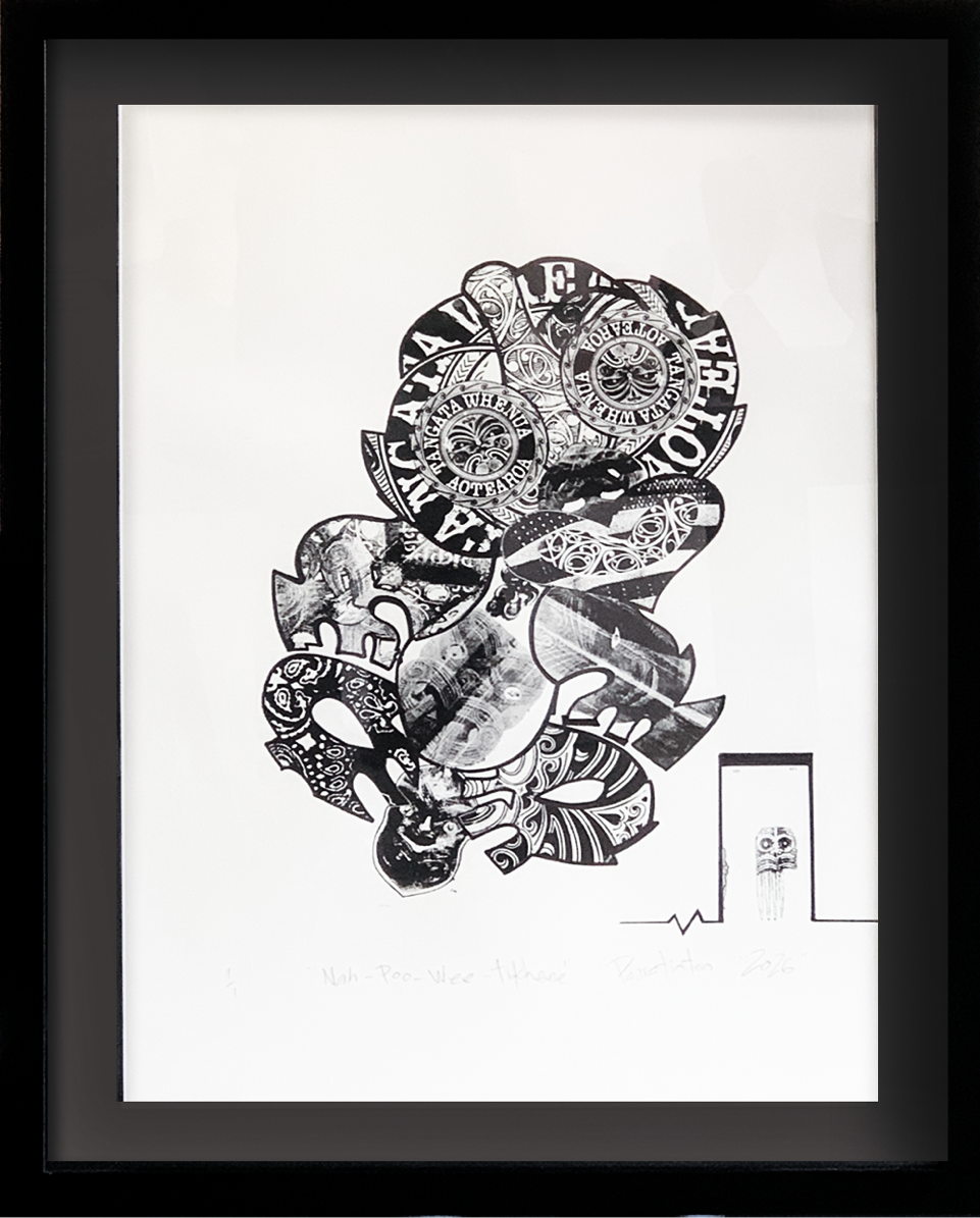 Nah-Poo-Wee-Tikkeee, 2026 | Paora Tiatoa | Limited Edition Print | Turua Gallery | Archival Print