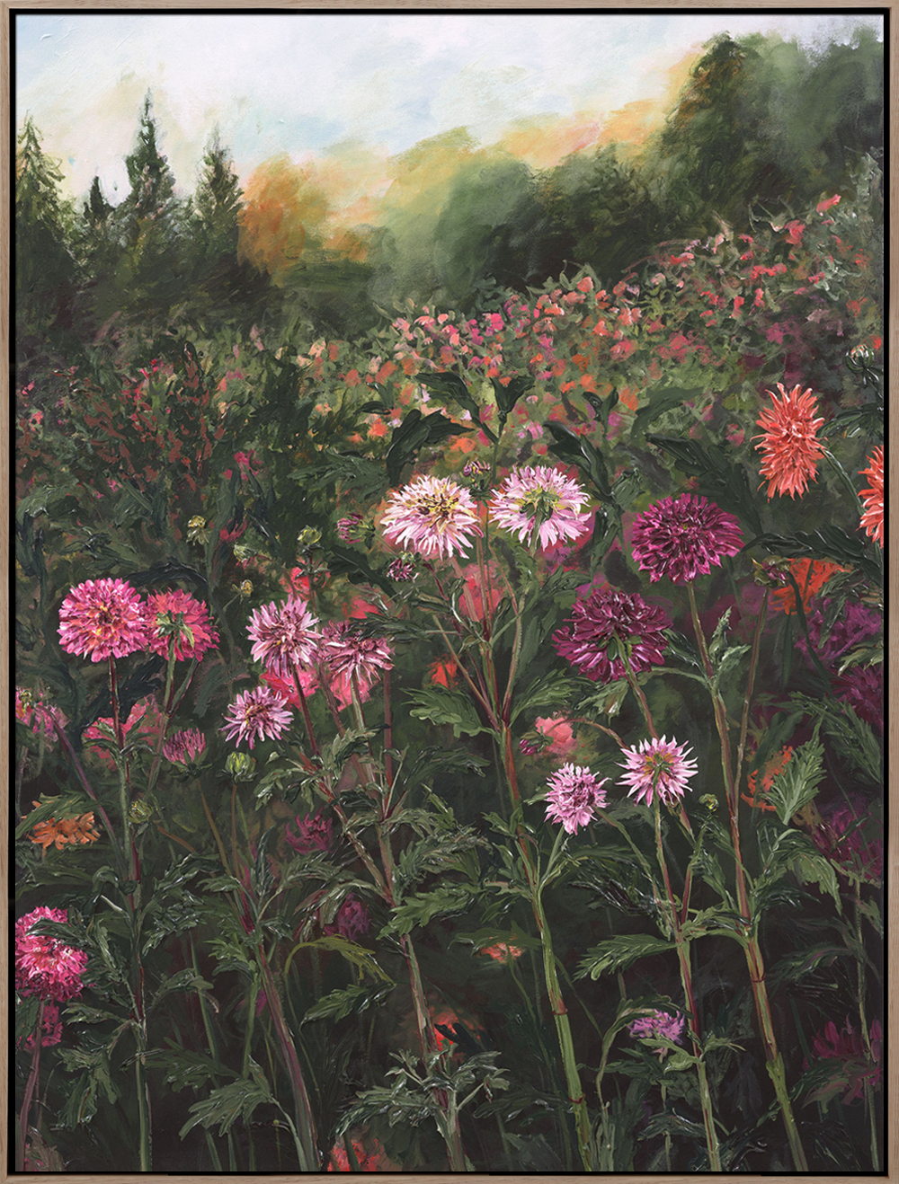 Fade Out | Acrylic Floral Painting | A Letter To Them Exhibition | Rachael Mayne | Turua Gallery