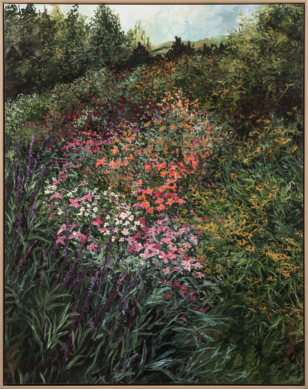 Leave It All To Bloom | Rachael Mayne | Acrylic painting | A Letter To Them Exhibition | Turua Gallery