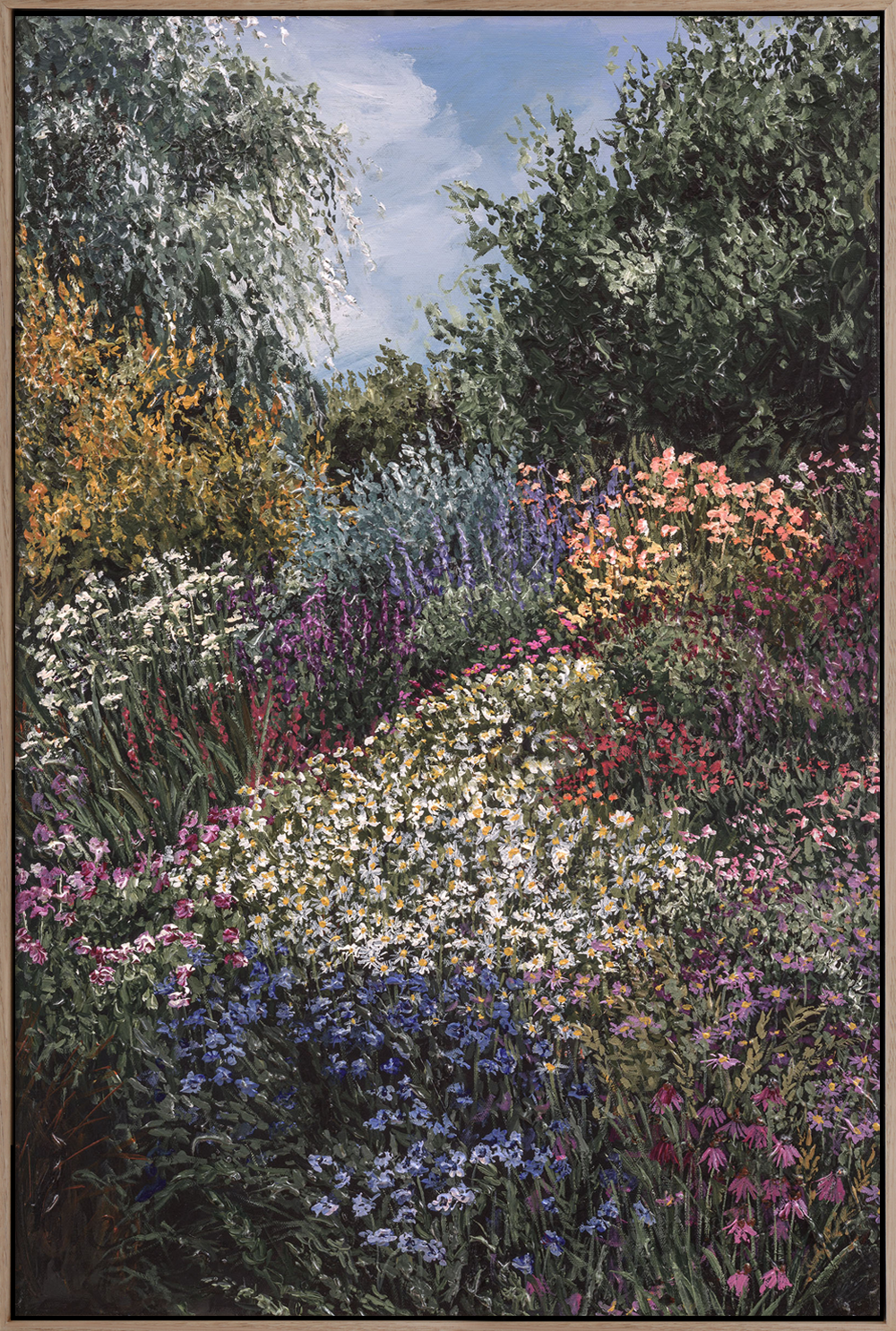 Midnight Garden | Rachael Mayne | Acrylic painting | A Letter To Them Exhibition | Turua Gallery