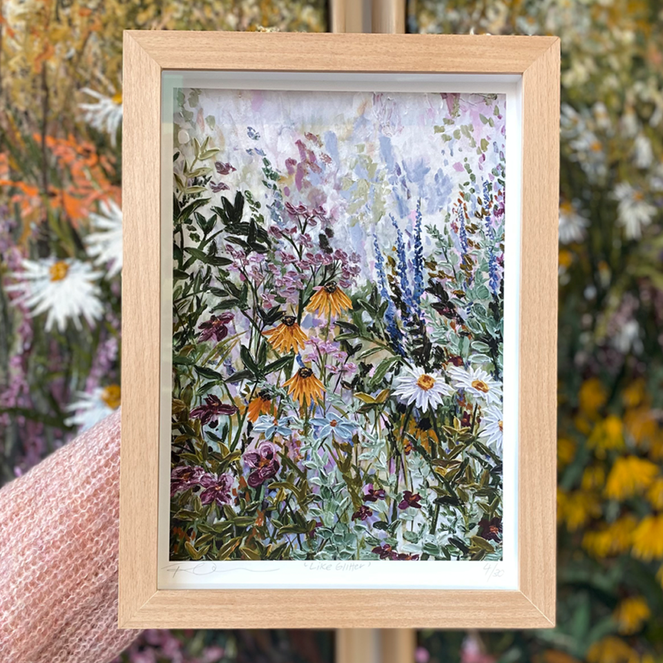 Like glitter limited edition framed print Mothers Day Rachael Mayne