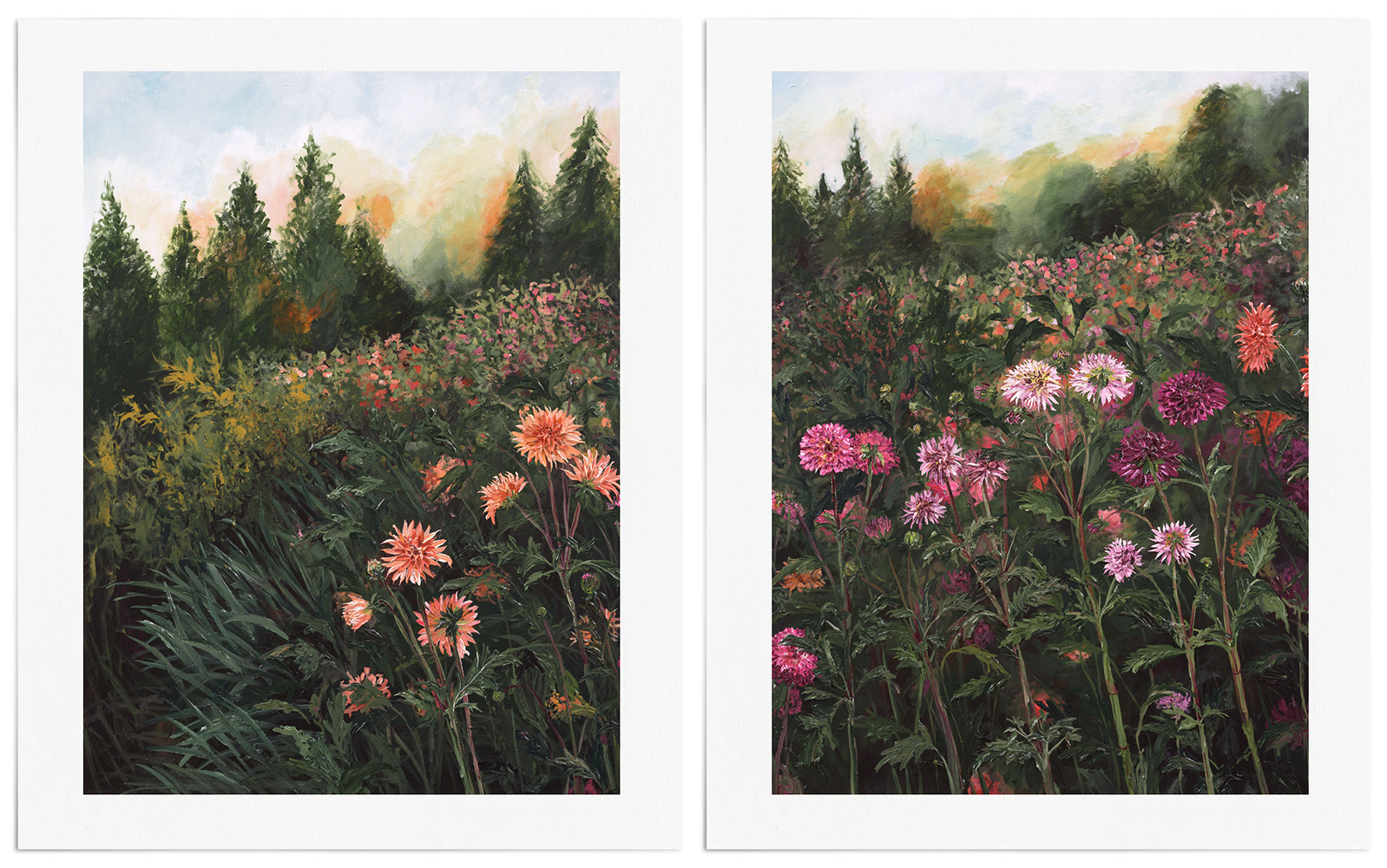 'Fade Out' 1 & 2 (Diptych set) | Limited Edition Print Rachael Mayne
