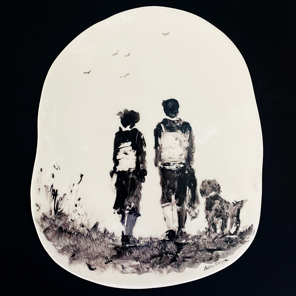 There Is Only One Of Me # 147 ceramic plaque. Robin Ranga