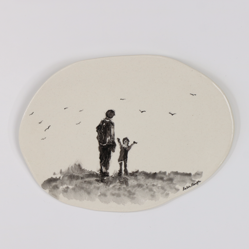 There Is Only One of Me #160 Ceramic wall plaque Robin Ranga