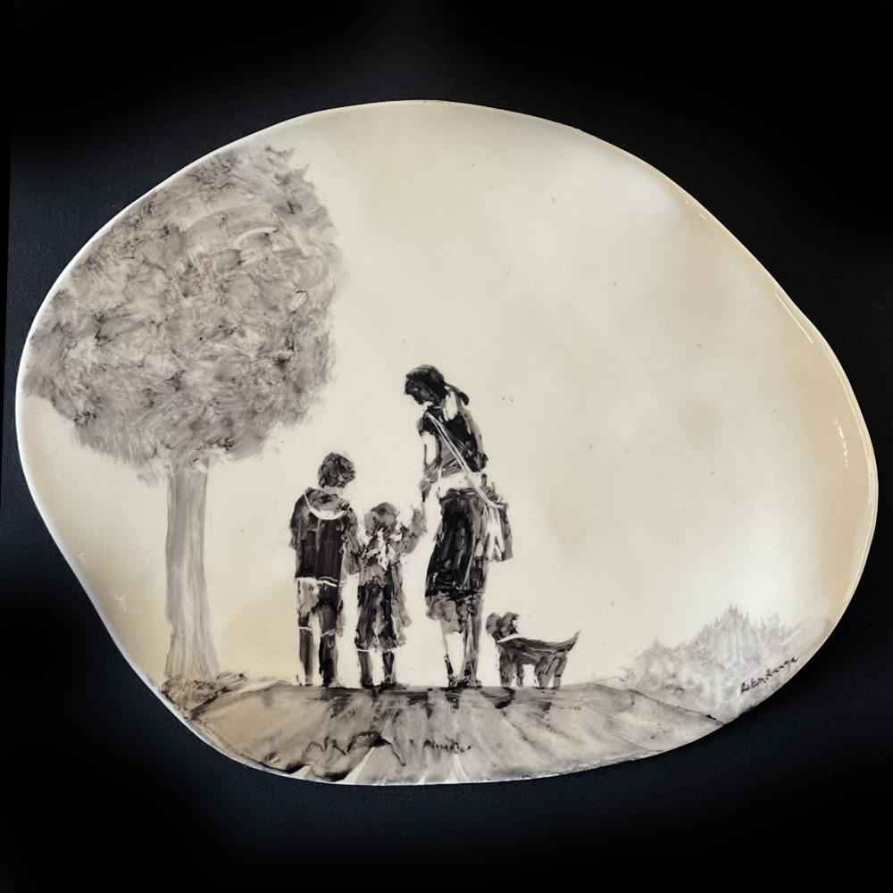 Robin Ranga There is only one of me #170 ceramic wall plaque 