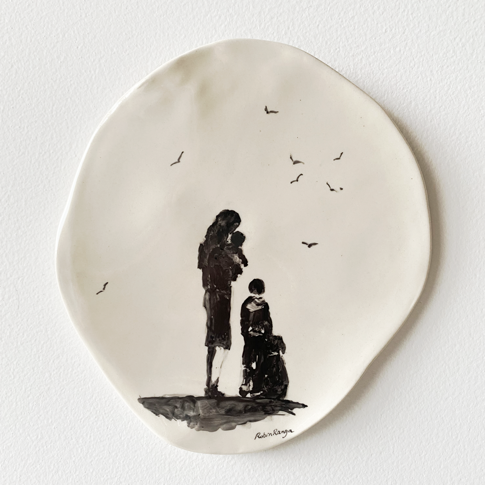 There Is Only One Of Me #210 Robin Ranga Ceramic wall plaque 