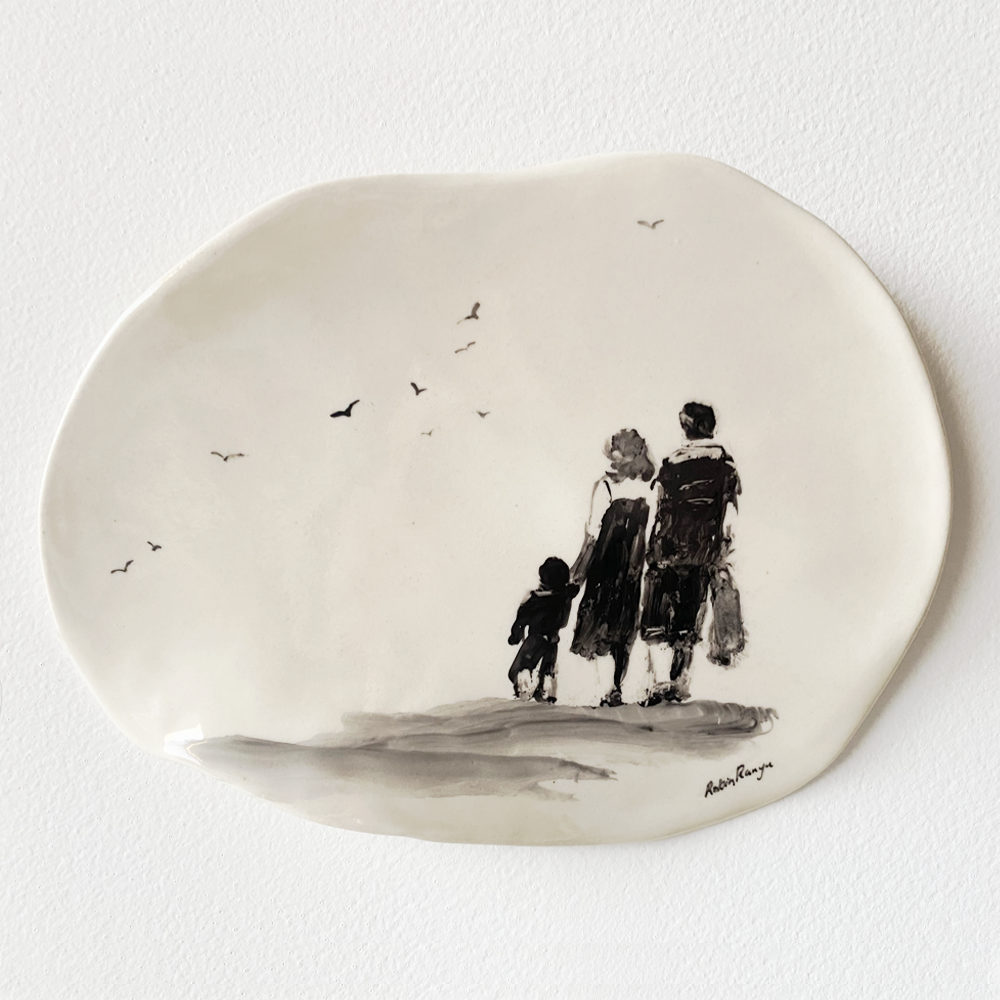 There Is Only One Of Me #214 Robin Ranga Ceramic wall plaque 