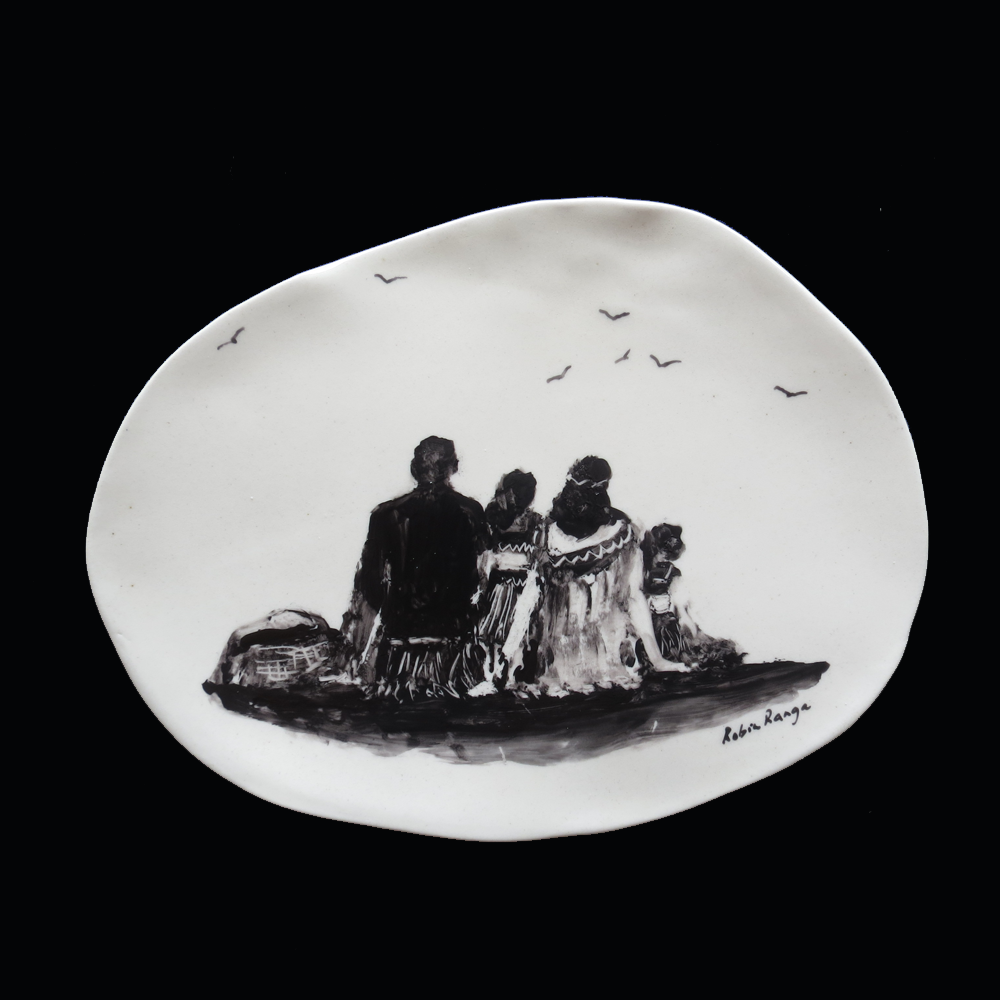 There Is Only One Of Me #216, Robin Ranga, Ceramic wall plaque