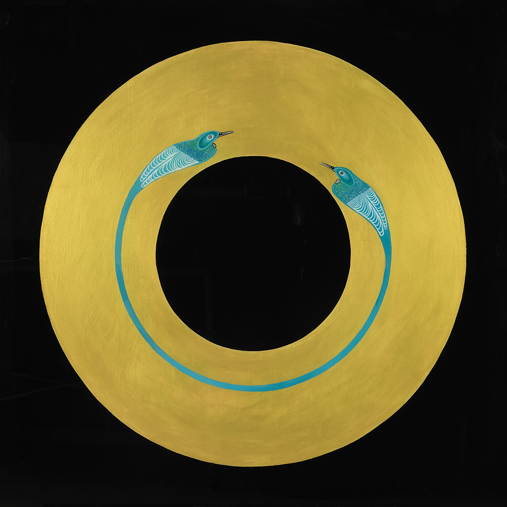 The Golden Mile Oil & Epoxy with resin by Sam Leitch