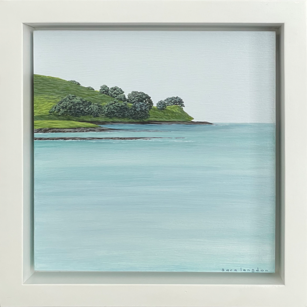 At The Edge of Little Browns III Original painting acrylic on board, framed by Sara Langdon