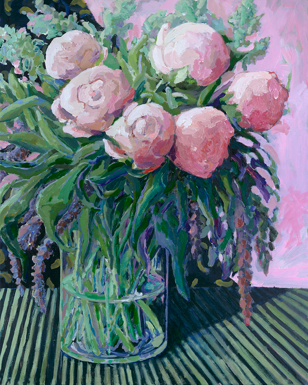 Fresh Flowers Original Painting by Sarah Barton-Hills
