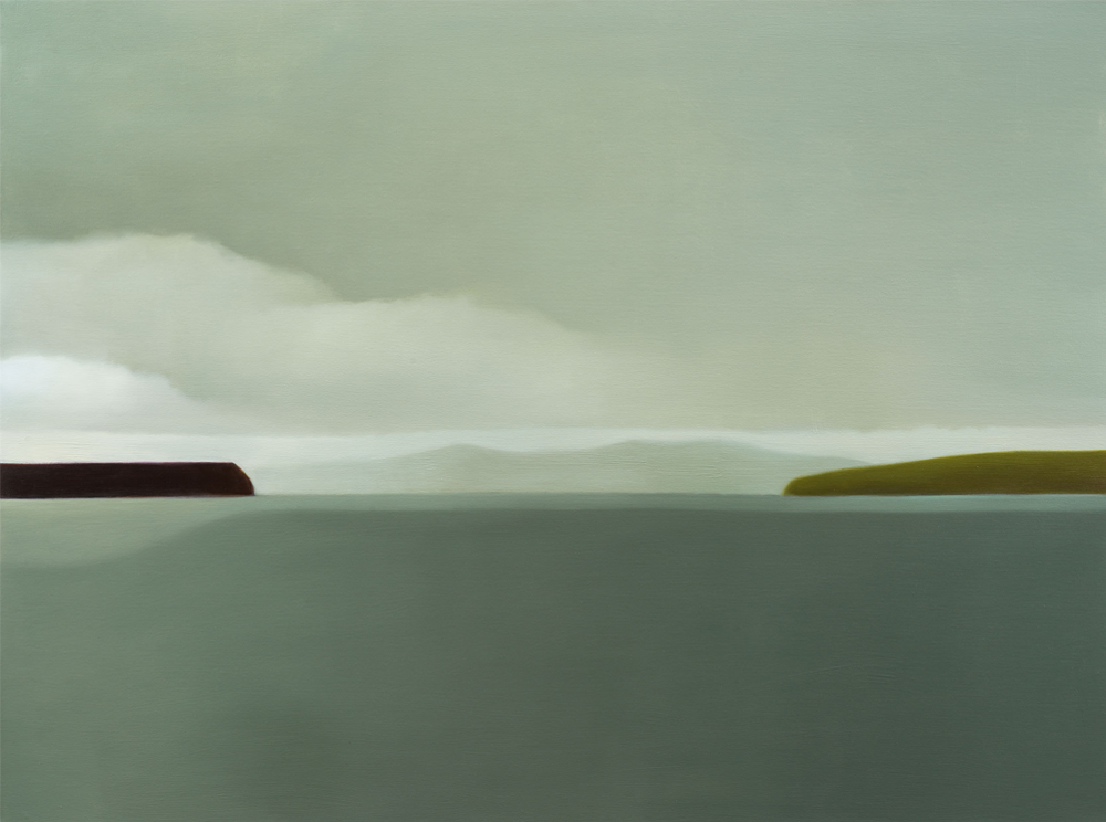 Isthmus Series - Looking towards Coromandel oil painting Sean Beldon