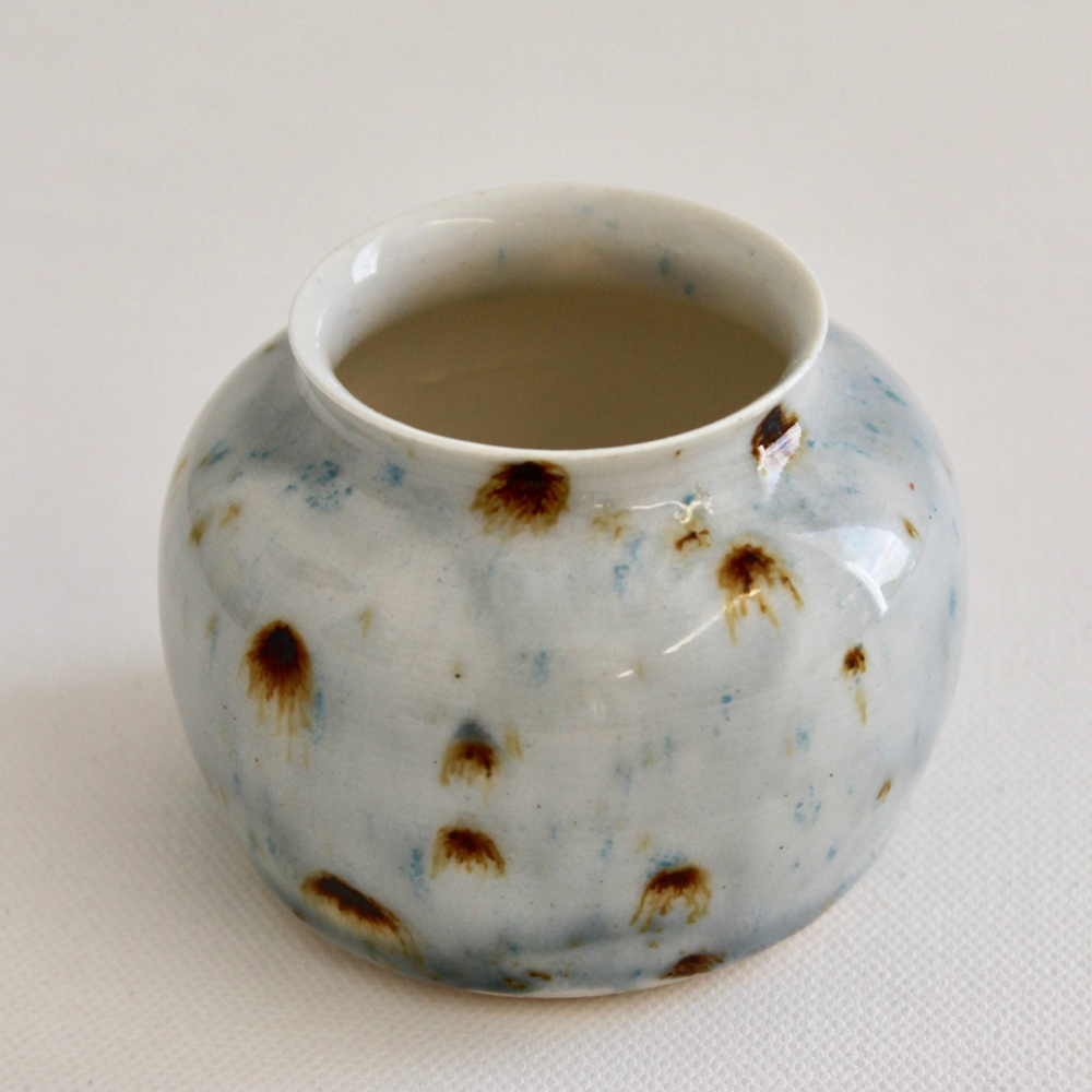 Annie Smits Sandano | Turua Tiny Show 2025 | Ceramic Hand thrown Stoneware | Speckled Bud Vase 17 | Turua Gallery