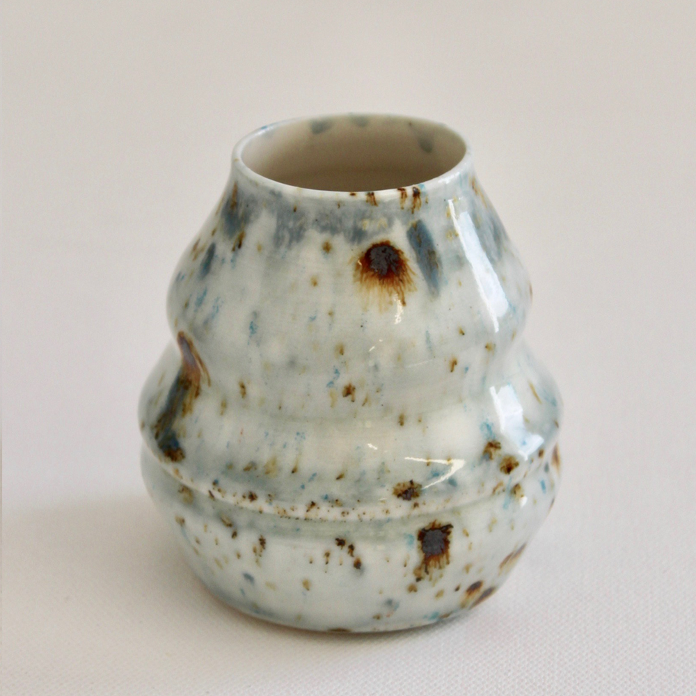 Annie Smits Sandano | Turua Tiny Show 2025 | Ceramic Hand thrown Stoneware | Speckled Bud Vase 18 | Turua Gallery