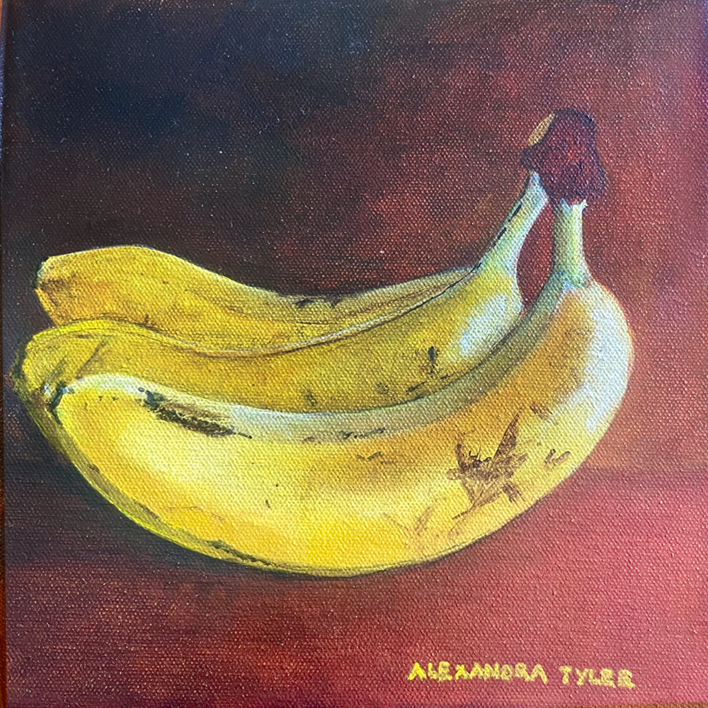 A CLUSTER OF BANANAS PAINTING | ALEXANDRA TYLEE | TINY TURUA SHOW 2024