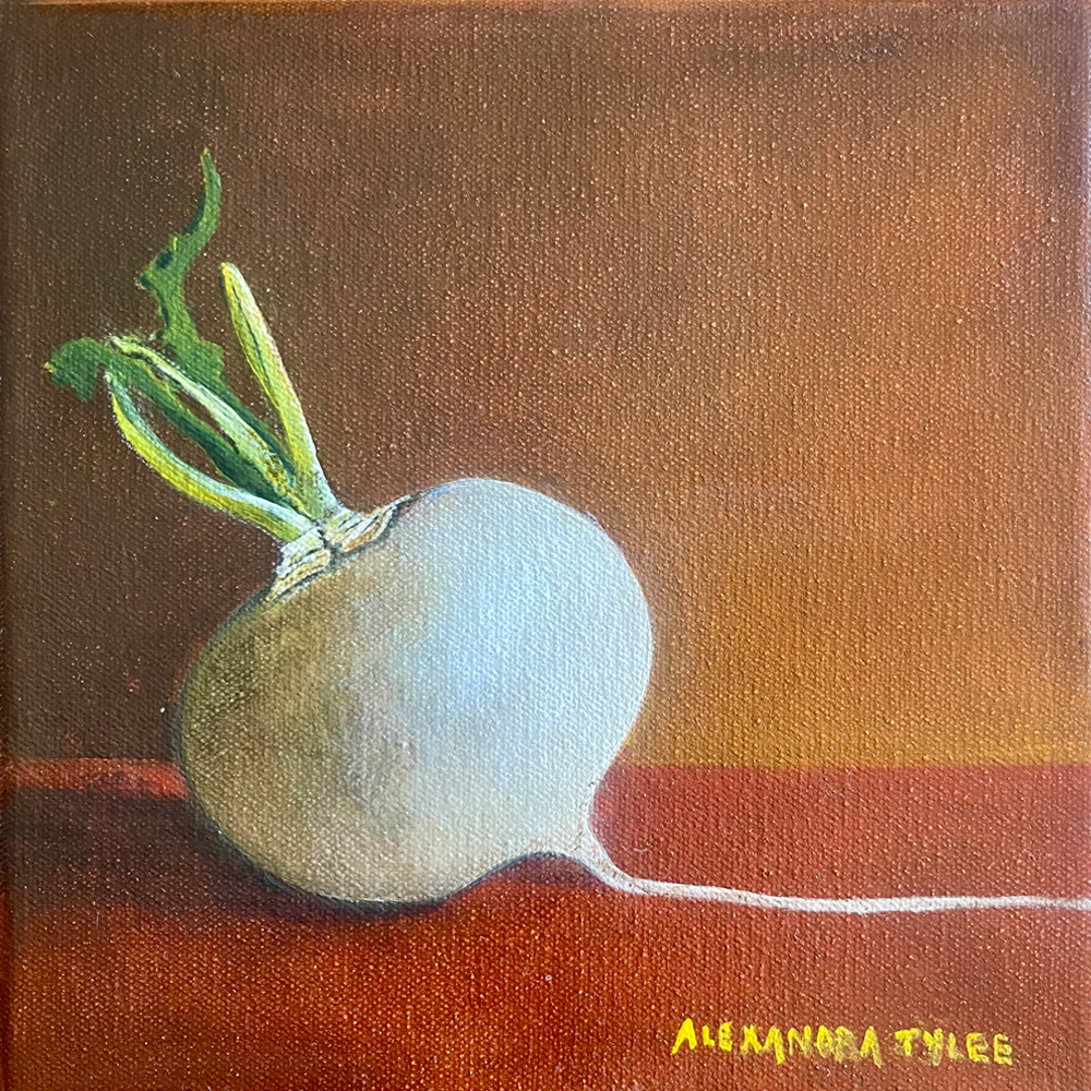 ONE TURNIP PAINTING | ALEXANDRA TYLEE | TINY TURUA SHOW 2024