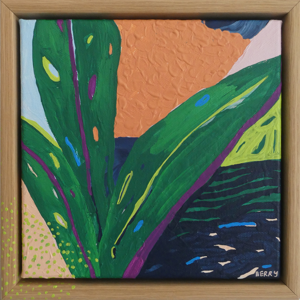 The Tropics III acrylic on canvas framed Alice Berry