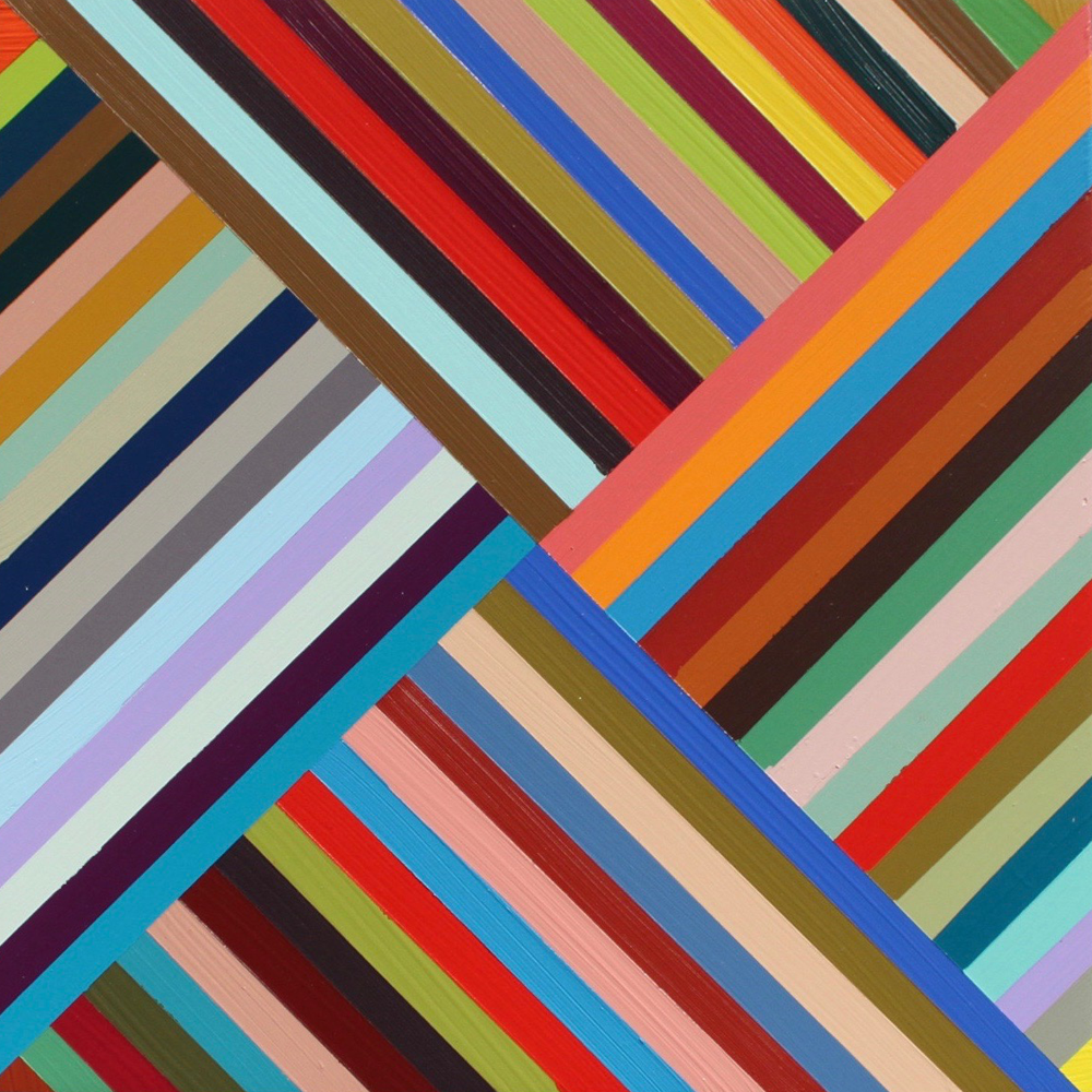 Colour Knot 20 acrylic on boxed board Annie Smits Sandano