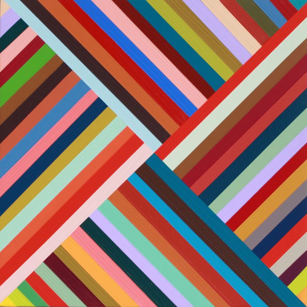 Colour Knot 24 Acrylic on boxed board Annie Smits Sandano