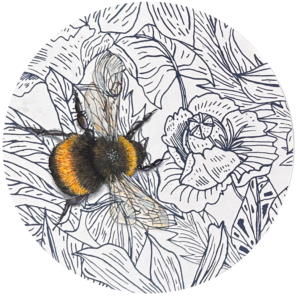 Bumble | Bec Robertson | original Painting | Turua Tiny Show 2025