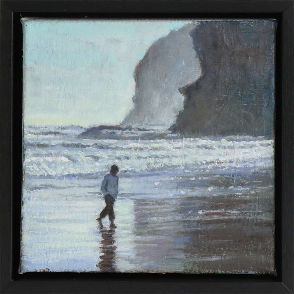 Piha, Oil on canvas framed, Belinda Wilson