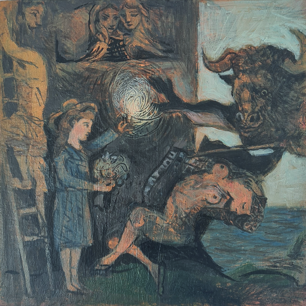 Girl with the Light (Marie Therese) oil on board Belinda Wilson