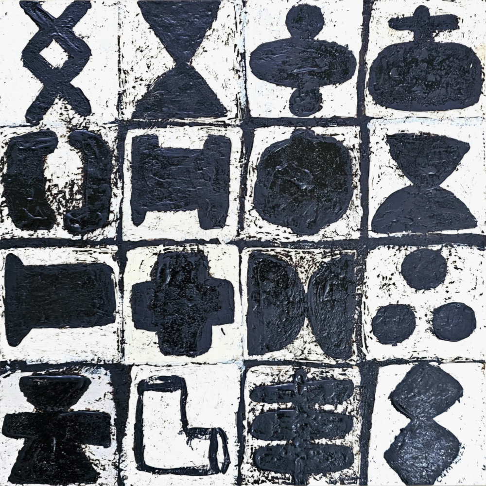 Turua Gallery | Turua Tiny Show 2025 | Cam Munroe | Gameboard 1 | painting