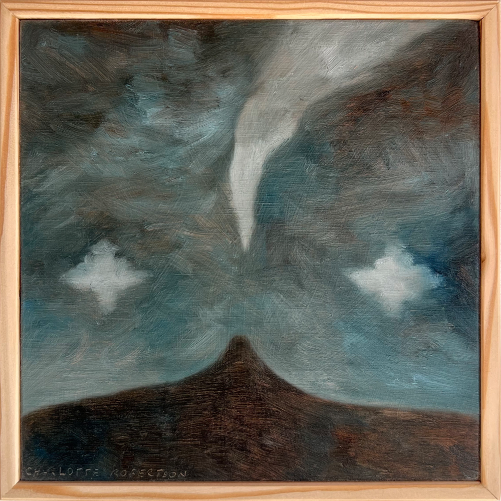 Turua Gallery | Turua Tiny Show 2025 | Smouldering Volcano | Charlotte Robertson | painting