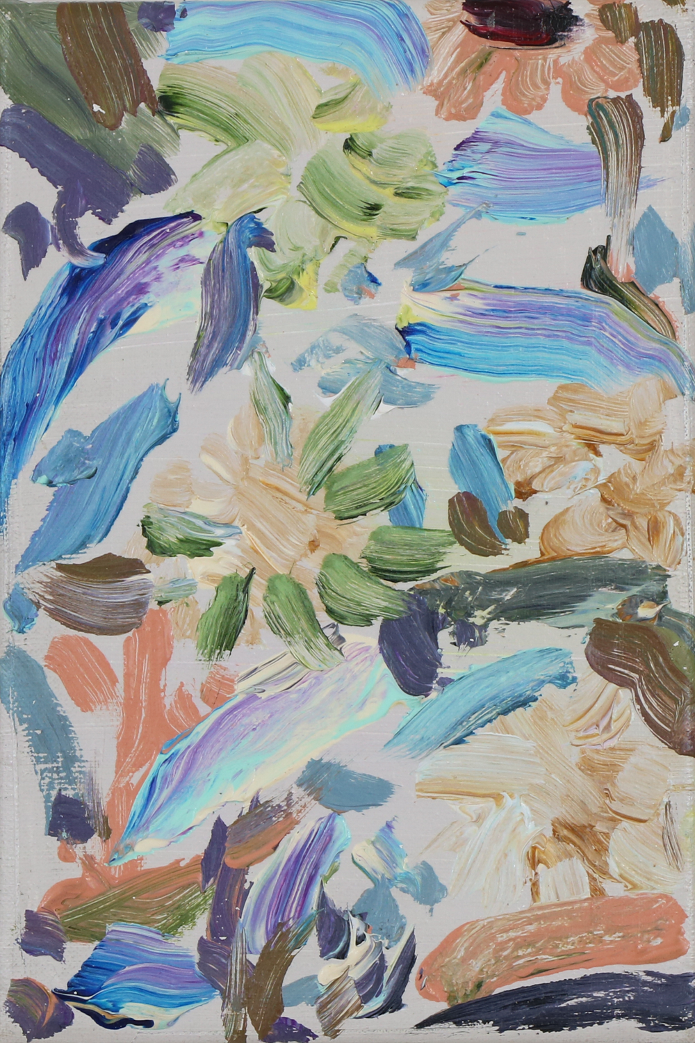 Smalls I acrylic on linen carmel van der hoeven