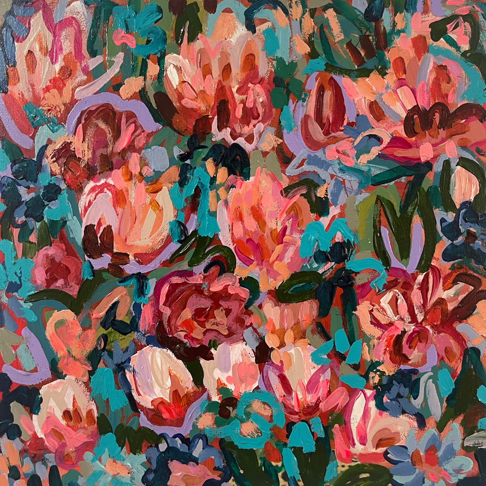 Patch I mixed media on board carrie broomhall