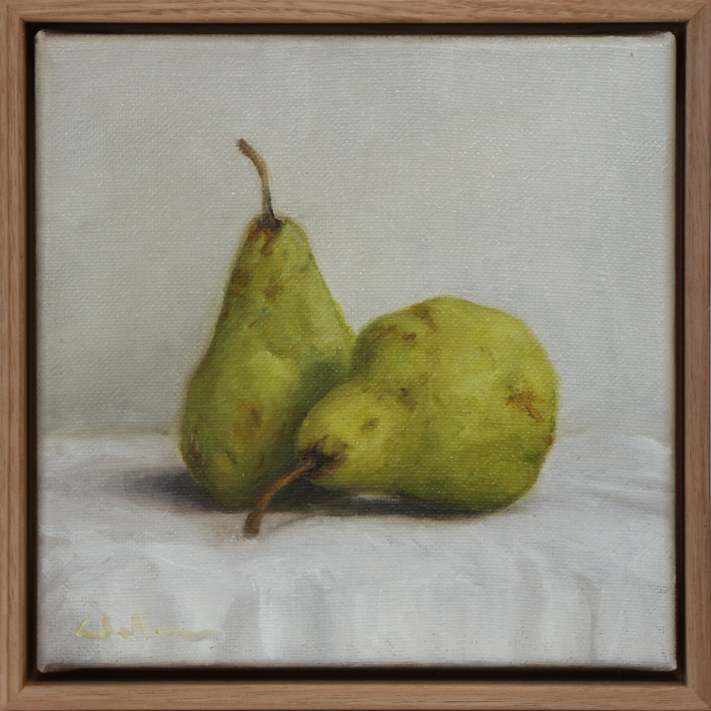 Packham Pears Painting | Dean Wallace | Tiny Turua Show 2024