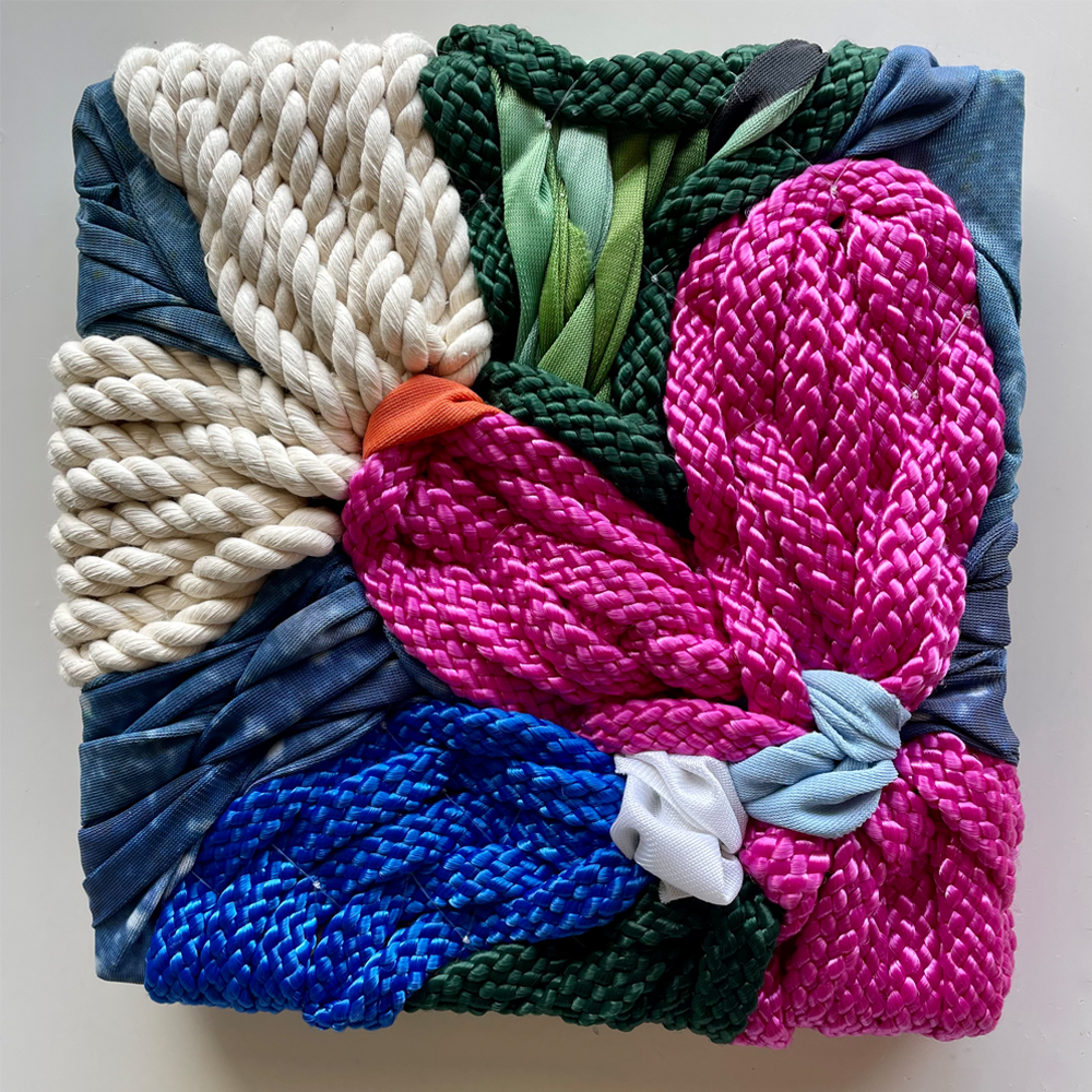 Colourful, Recycled rope and repurposed street signs, frankie meaden