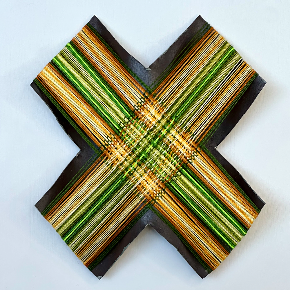 X Factor, Gilly Sheffield, Corrugated iron sculpture wall hanging 