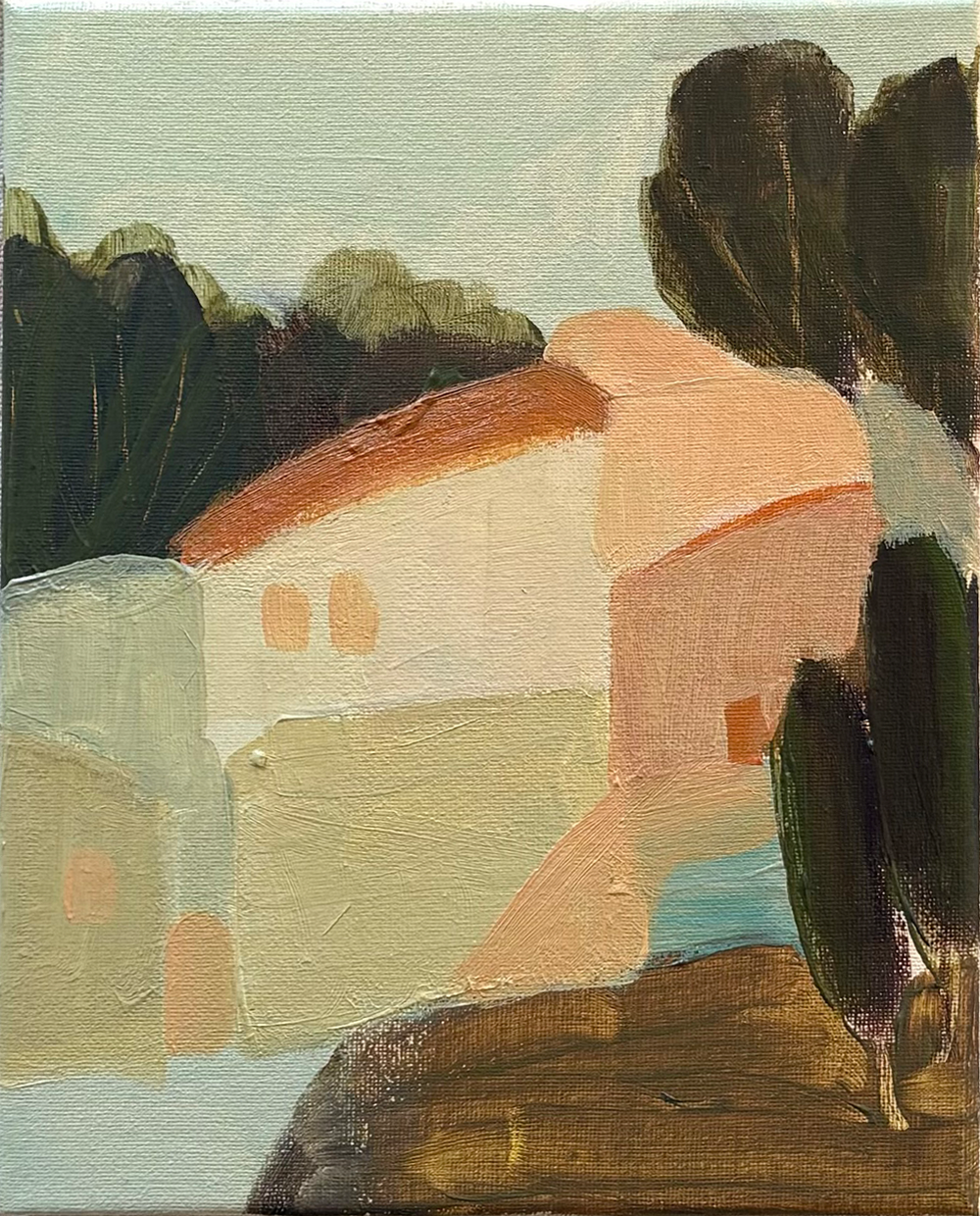 Mallorca 3 | Painting | Turua Tiny Show 2024 | Georgina Hoby Scutt