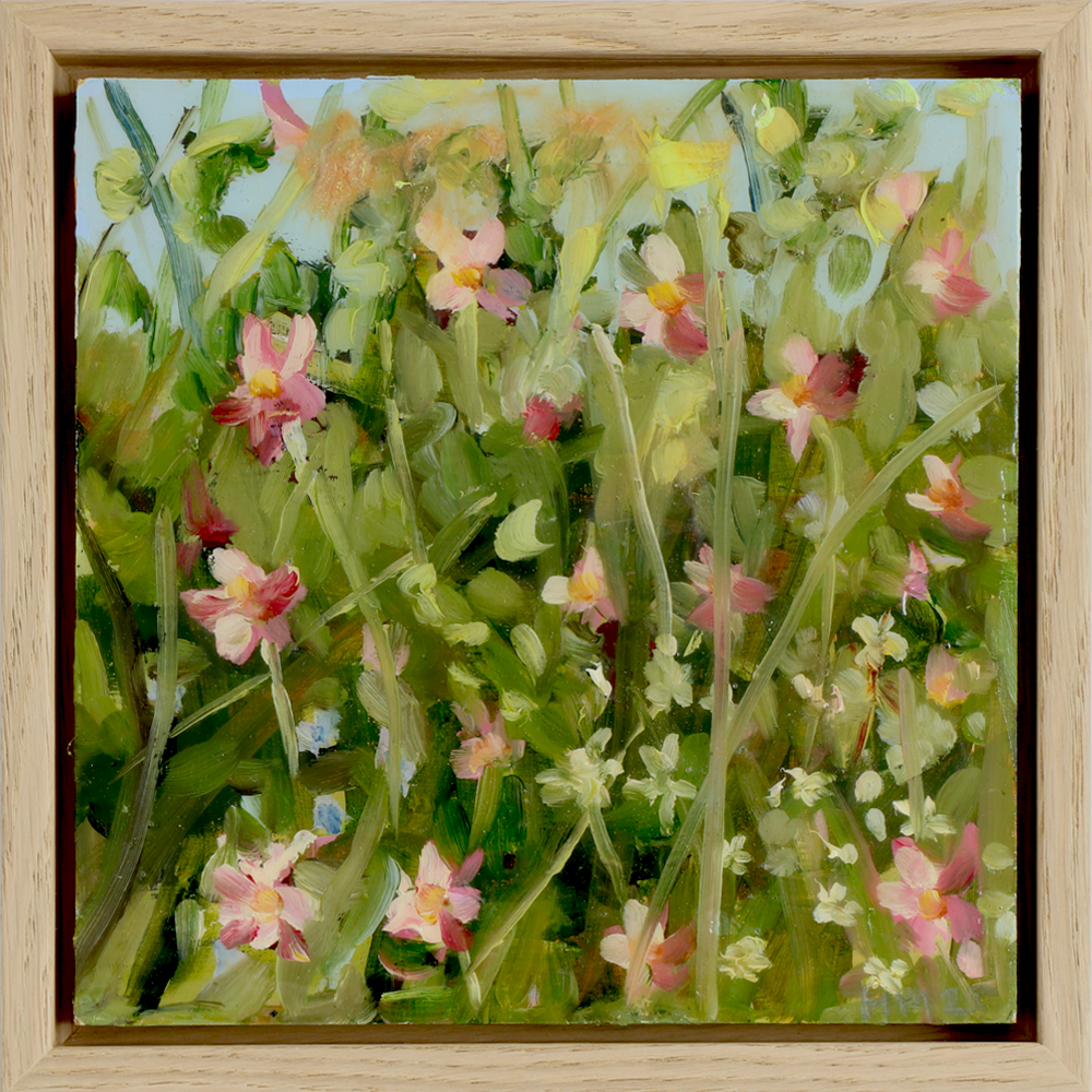Where The Wildflowers Drift | Harriet Millar | Turua Gallery | Turua Tiny Show 2025 | painting