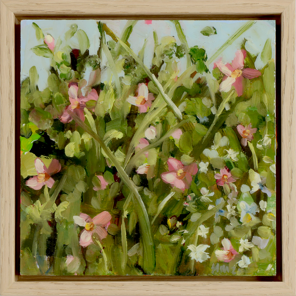 Whispers In The Meadow | Harriet Millar | Turua Gallery | Turua Tiny Show 2025 | painting