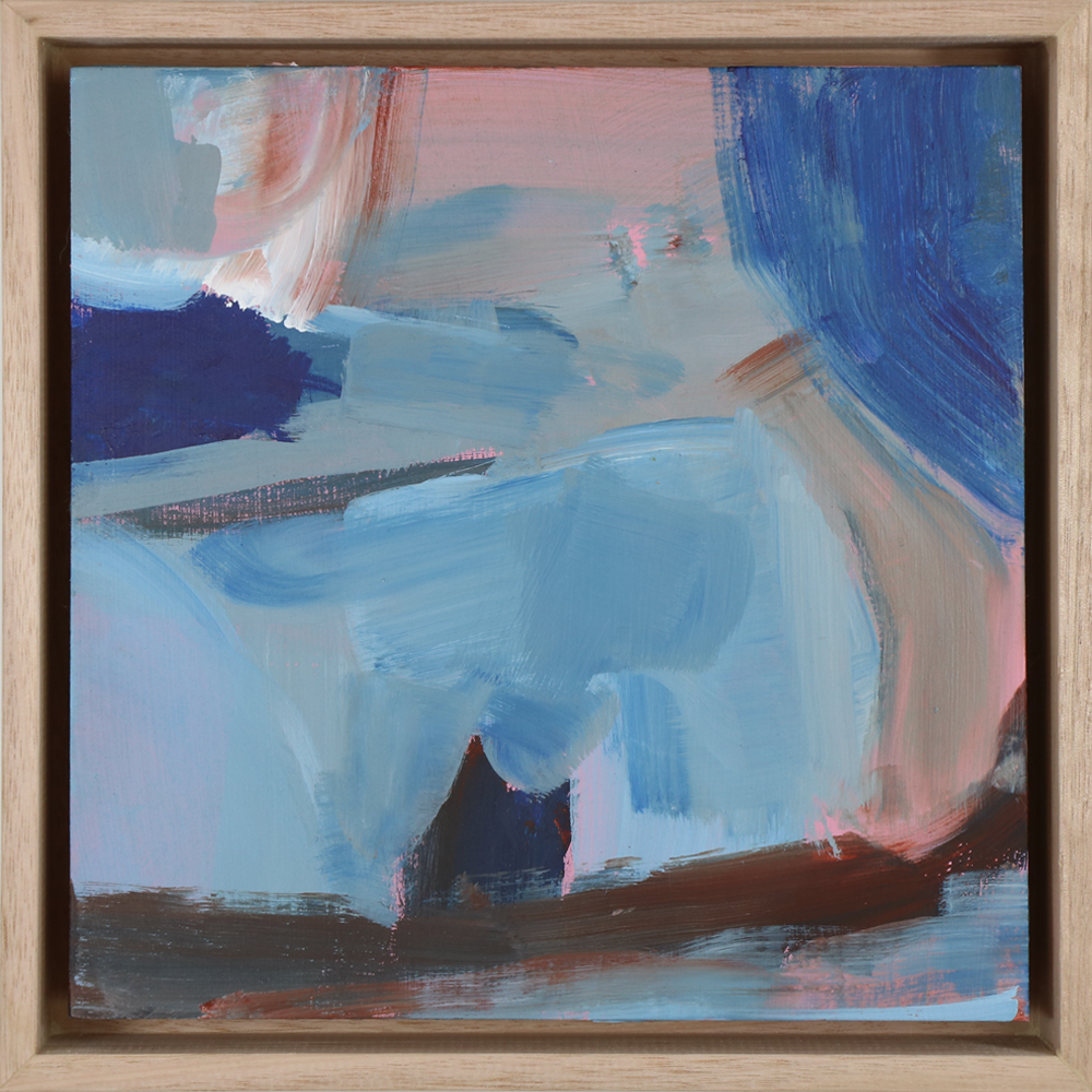 For a Moment II, acrylic on board, framed, Helen Dean