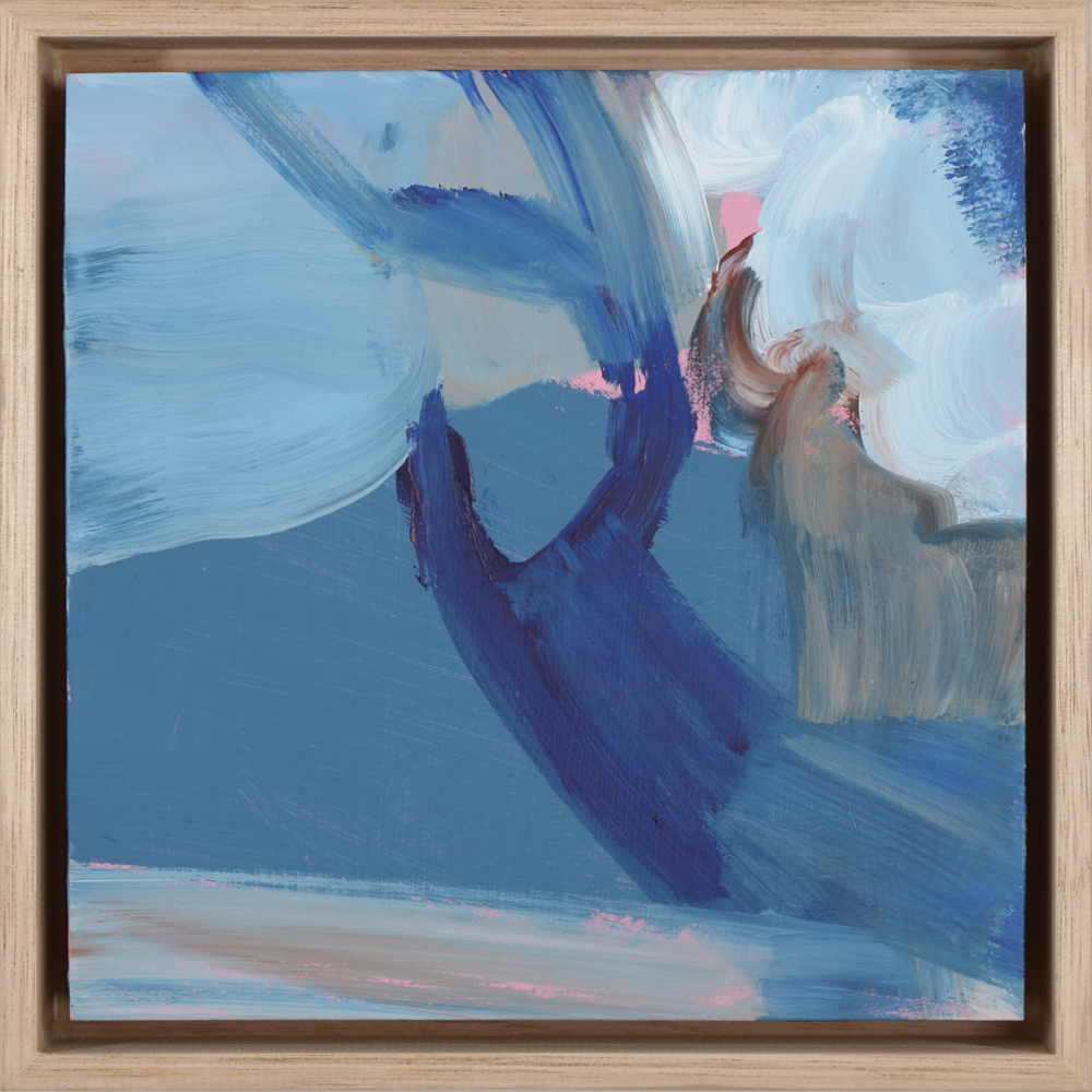 For a Moment III, acrylic on board, framed, Helen Dean