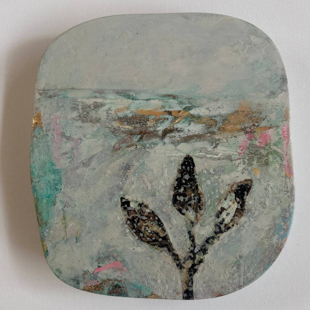 Jody Hope Gibbons | Tablet 3 | Turua Tiny Show 2025 | original Painting | Turua Gallery