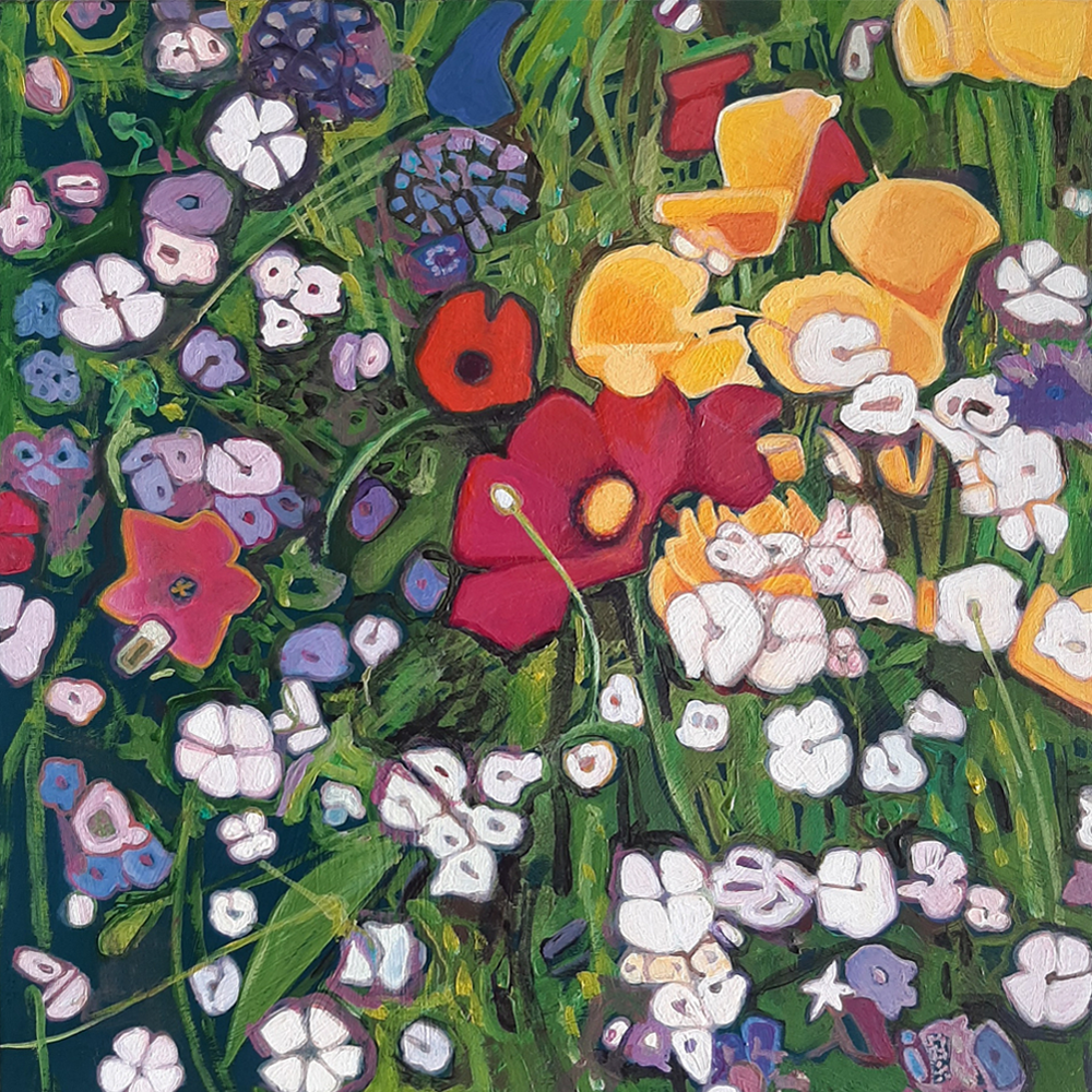 Wild Flowers 4 | Painting | Jane Puckey | Turua Tiny Show 2024 