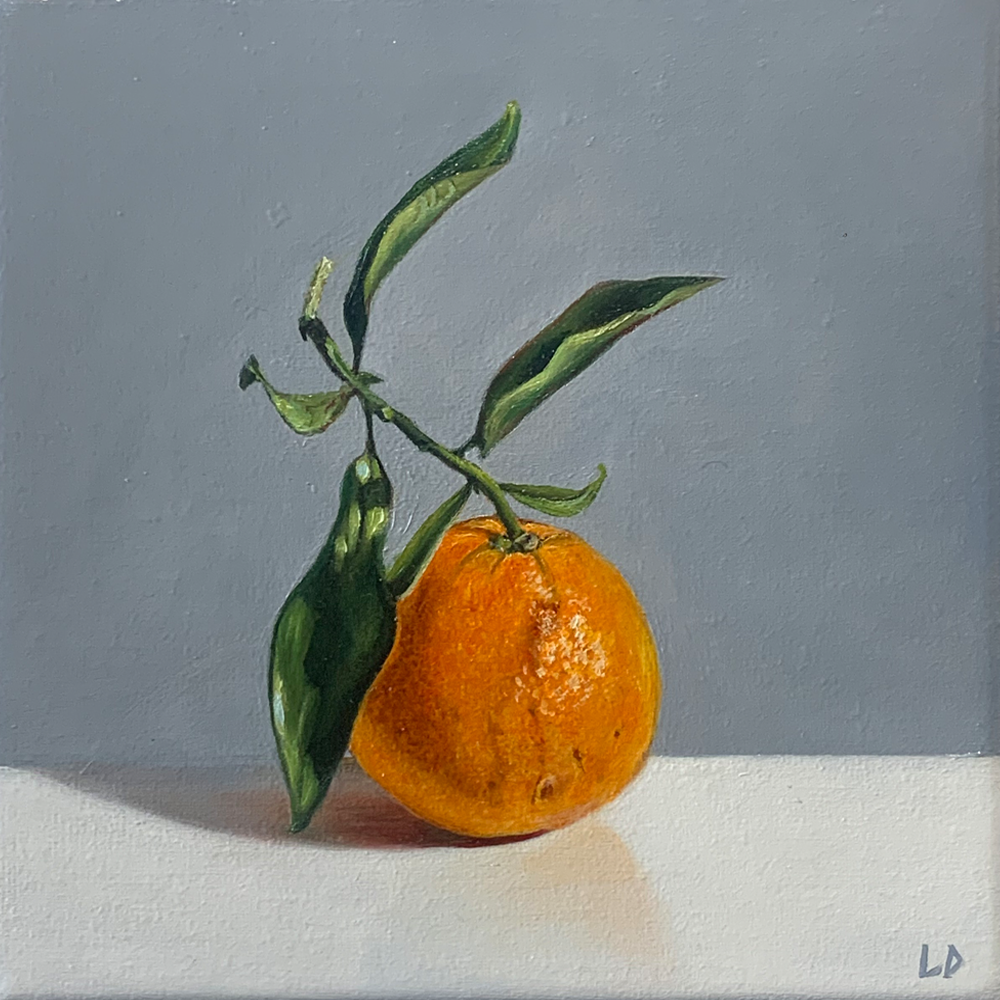 Market Orange | Painting | Lee Dewsnap | Turua Tiny Show 2024