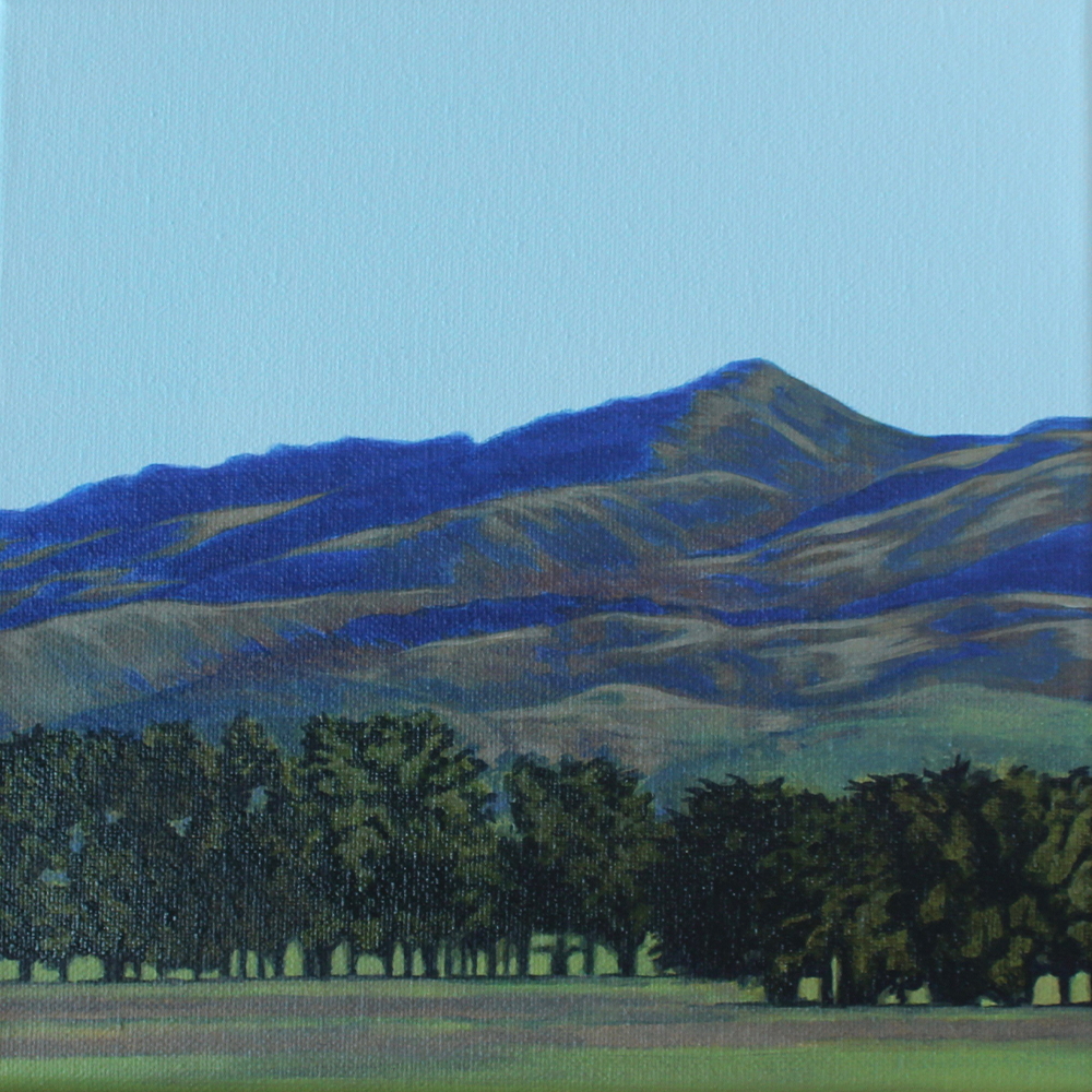 Road Trip to Hamner Springs Study IV, acrylic on canvas, Maria Napier