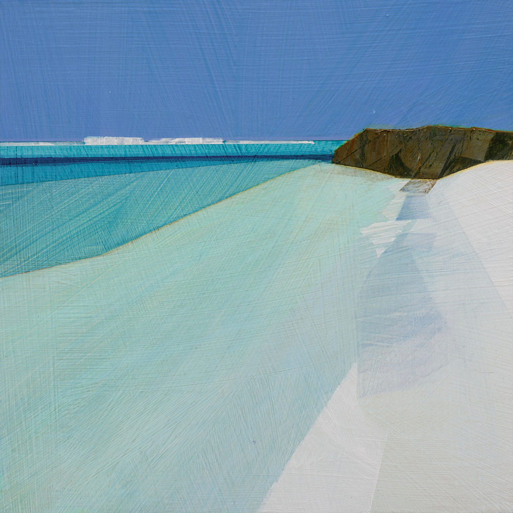 Blue Monday, Acrylic on board, Michelle McIver