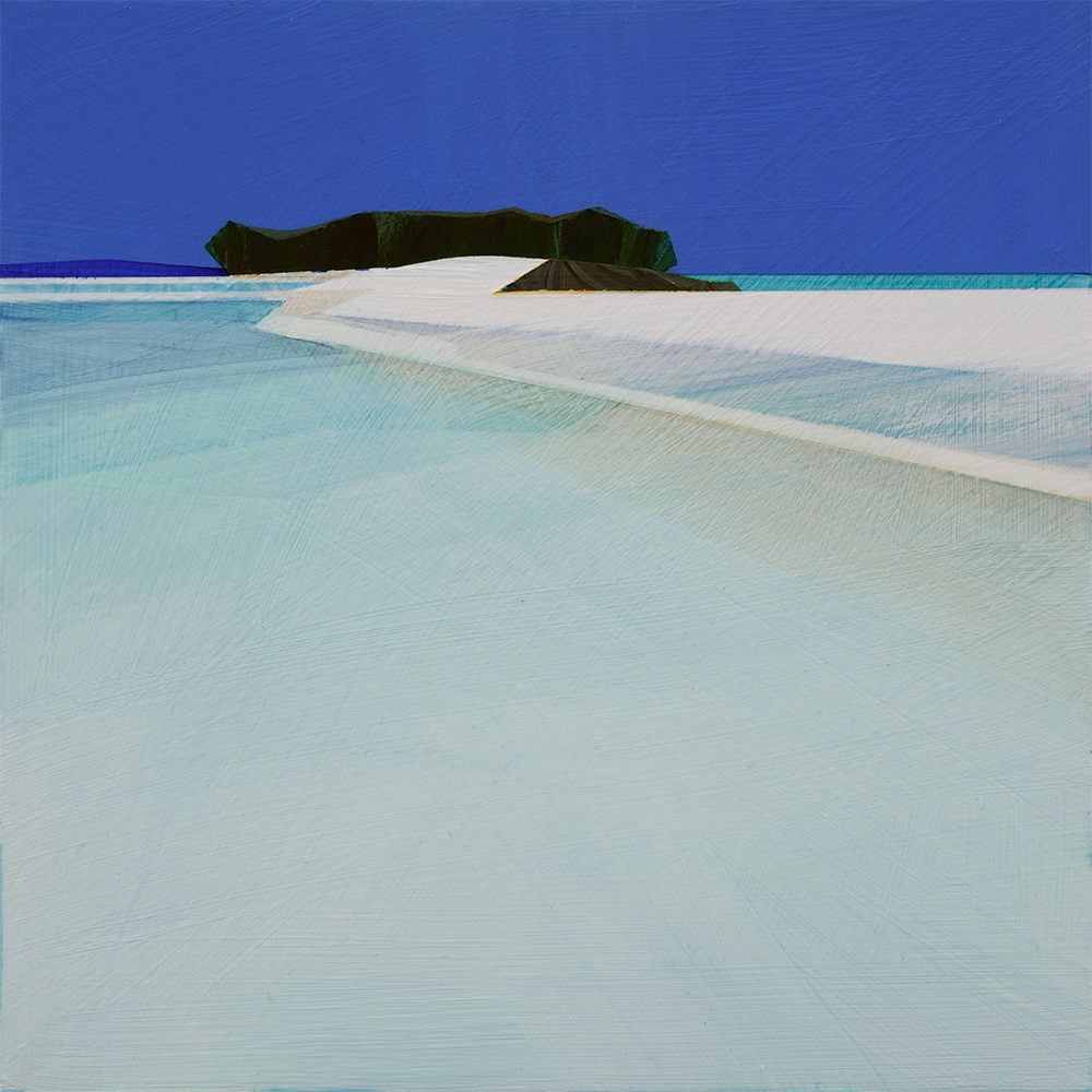 Where The Skies Are Blue, acrylic on board, michelle mciver