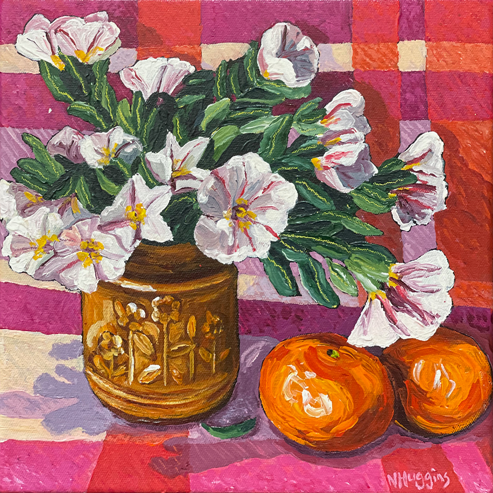 Blanket and Bloom IV, acrylic on canvas, narelle huggins