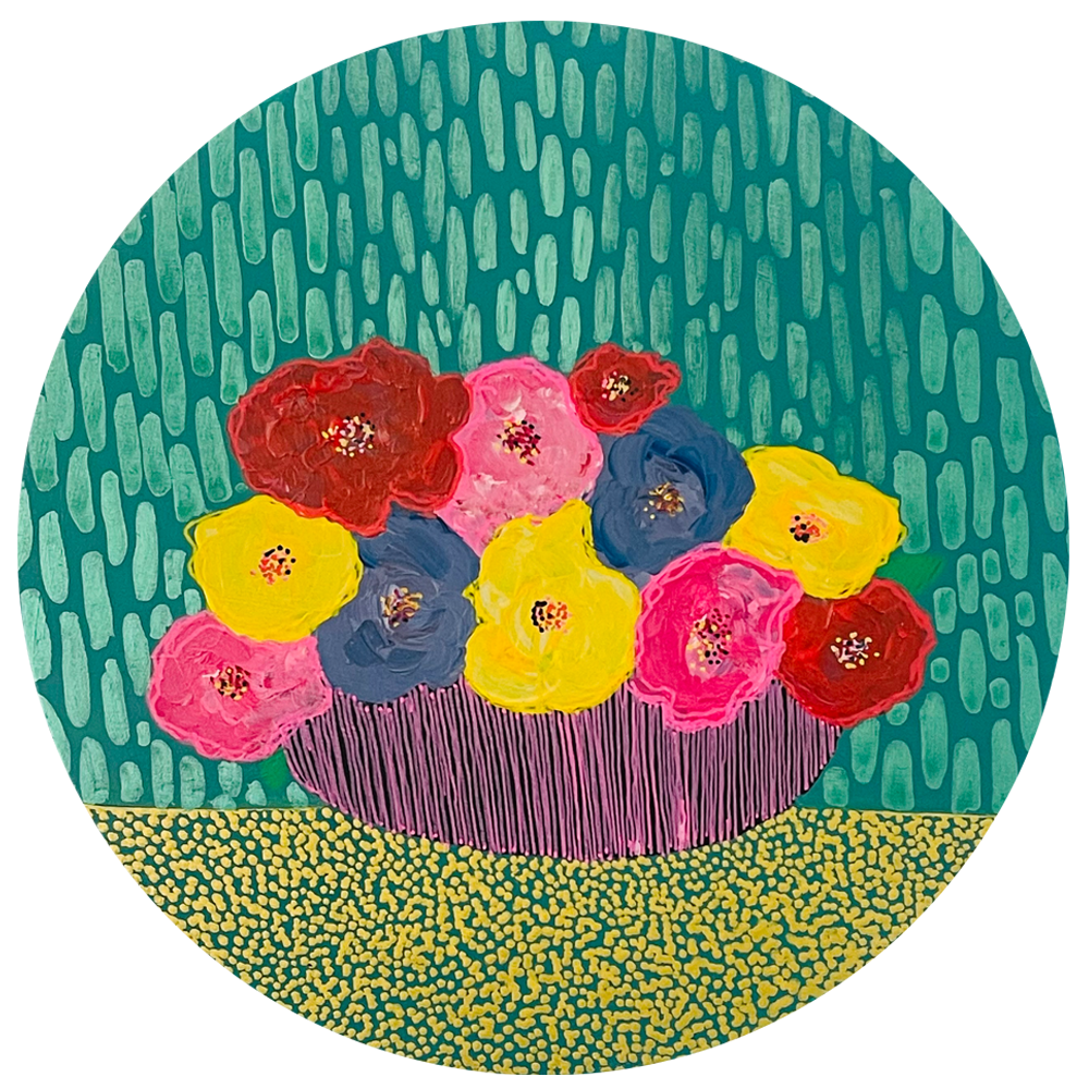 Blooming I | Paintings | Philina Den Dulk | Turua Tiny Show 2024